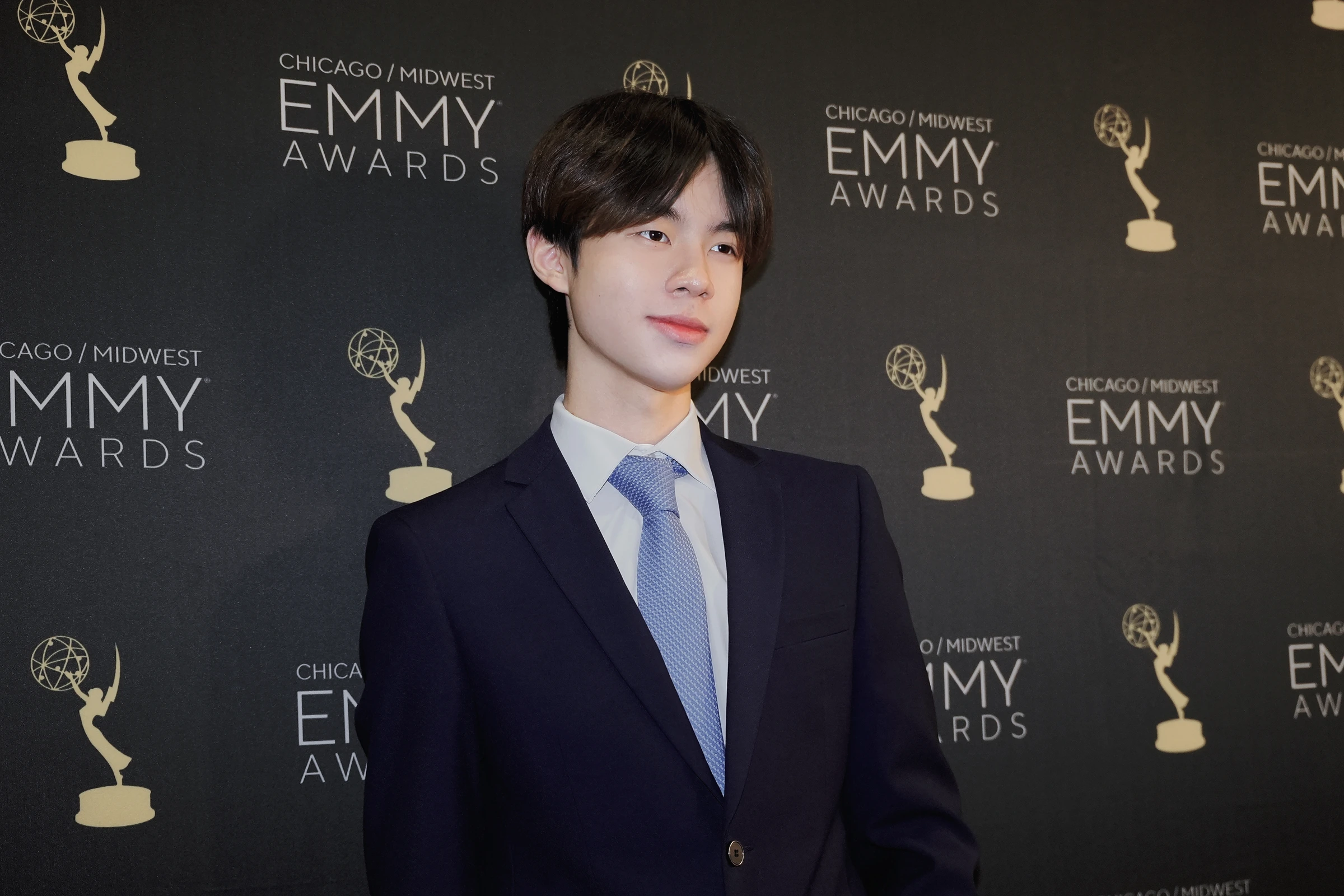 Alex Zhong at the Chicago/Midwest Emmy Awards